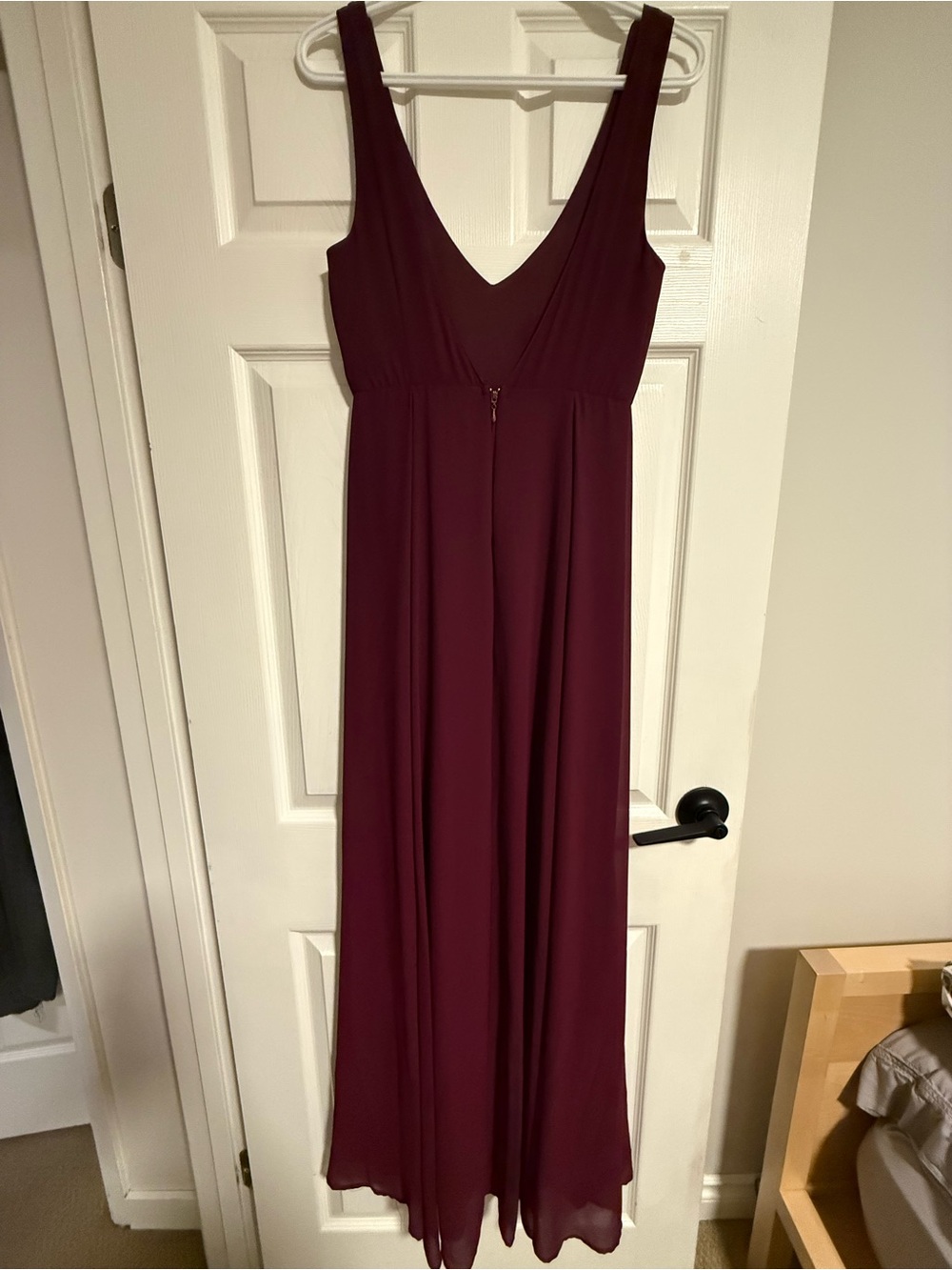 Show Me Your MuMu Burgundy V-Neck Maxi Dress - Picture 2 of 3